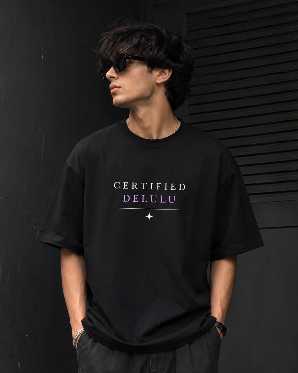 "Certified Delulu" Unisex Oversized Standard T-Shirt