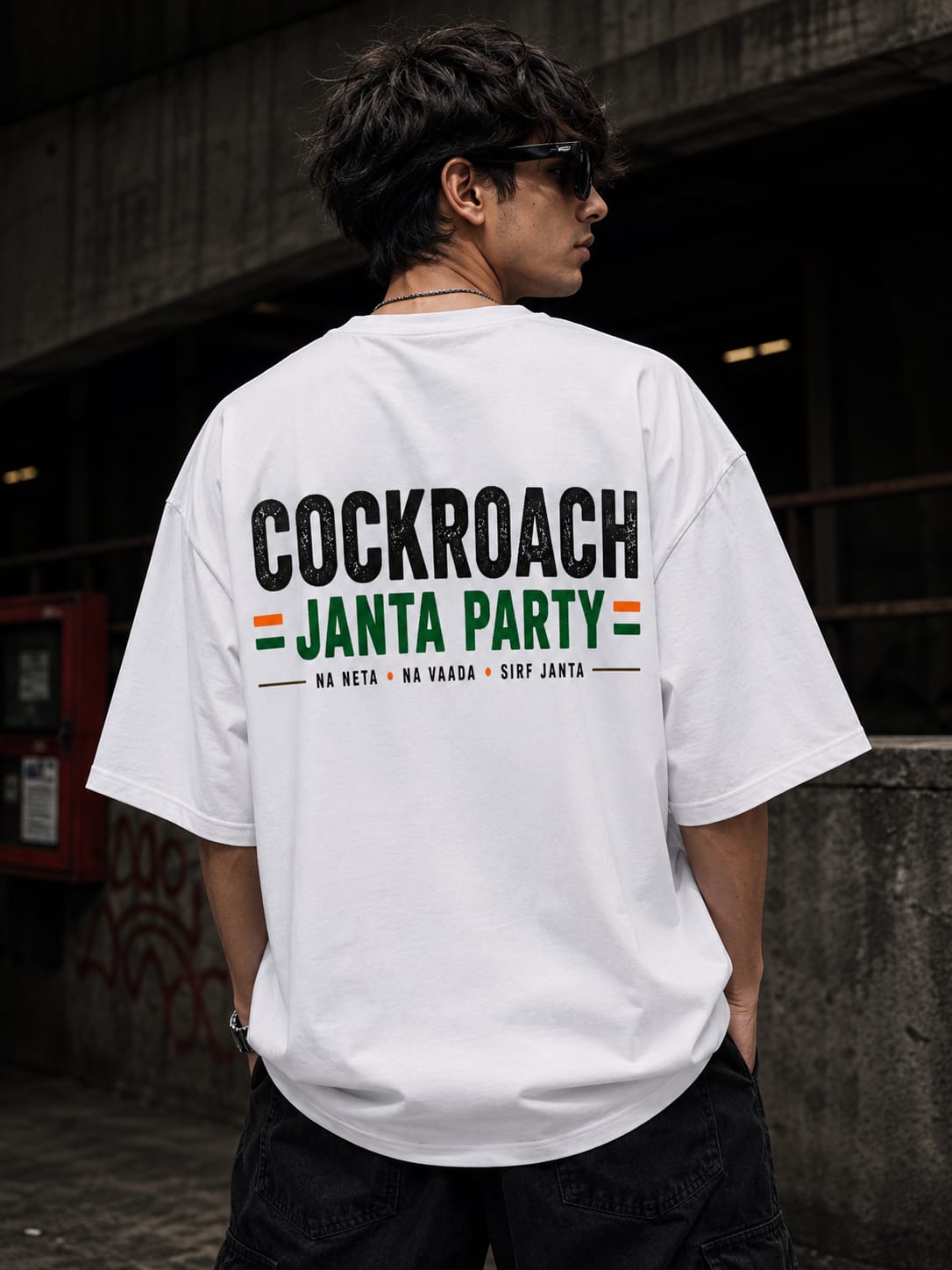 Cockroach Janta Party Unisex Oversized Standard T-Shirt