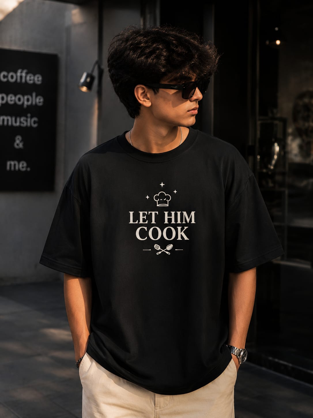 Let Him Cook Oversized Standard T-Shirt